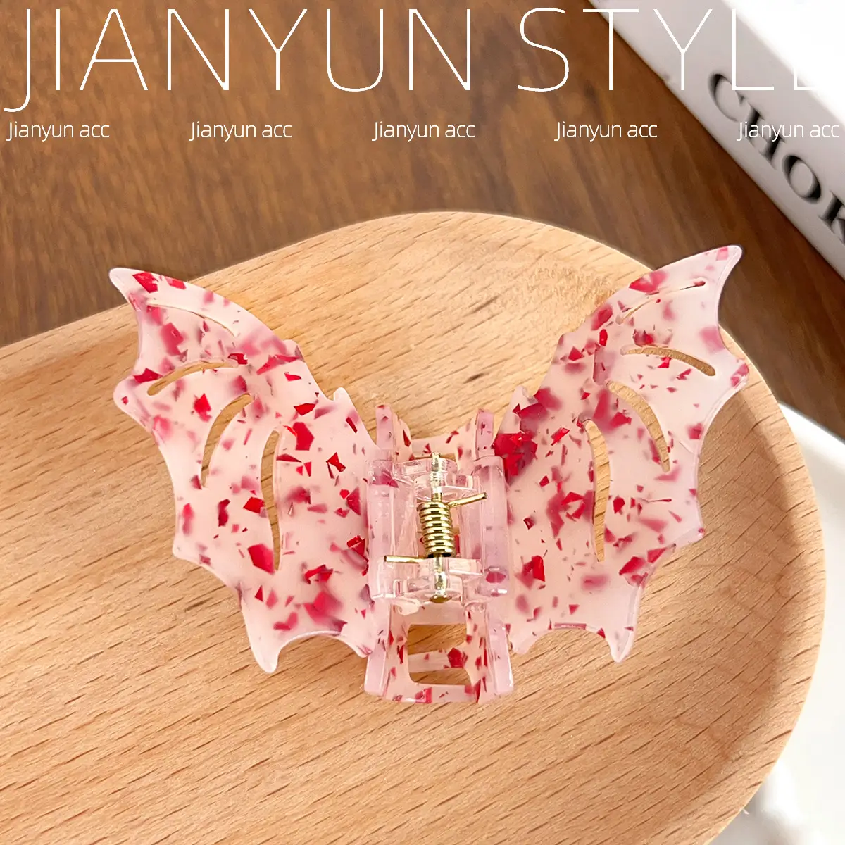 Gothic Style Bat Acrylic Hair Clip for Women - Image 6