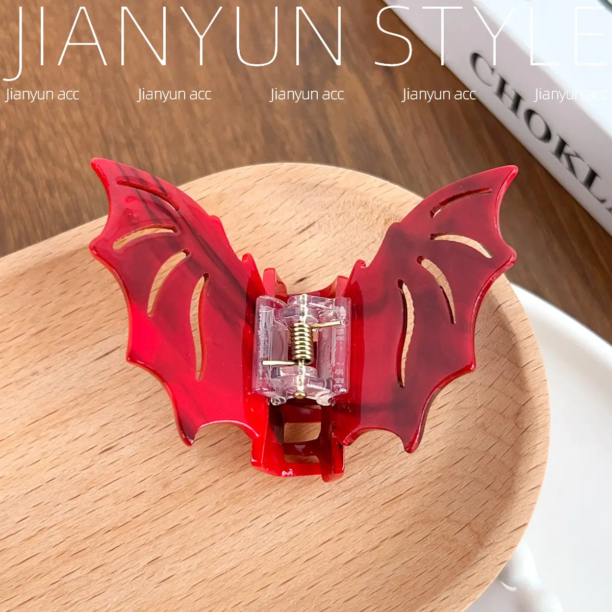 Gothic Style Bat Acrylic Hair Clip for Women - Image 8