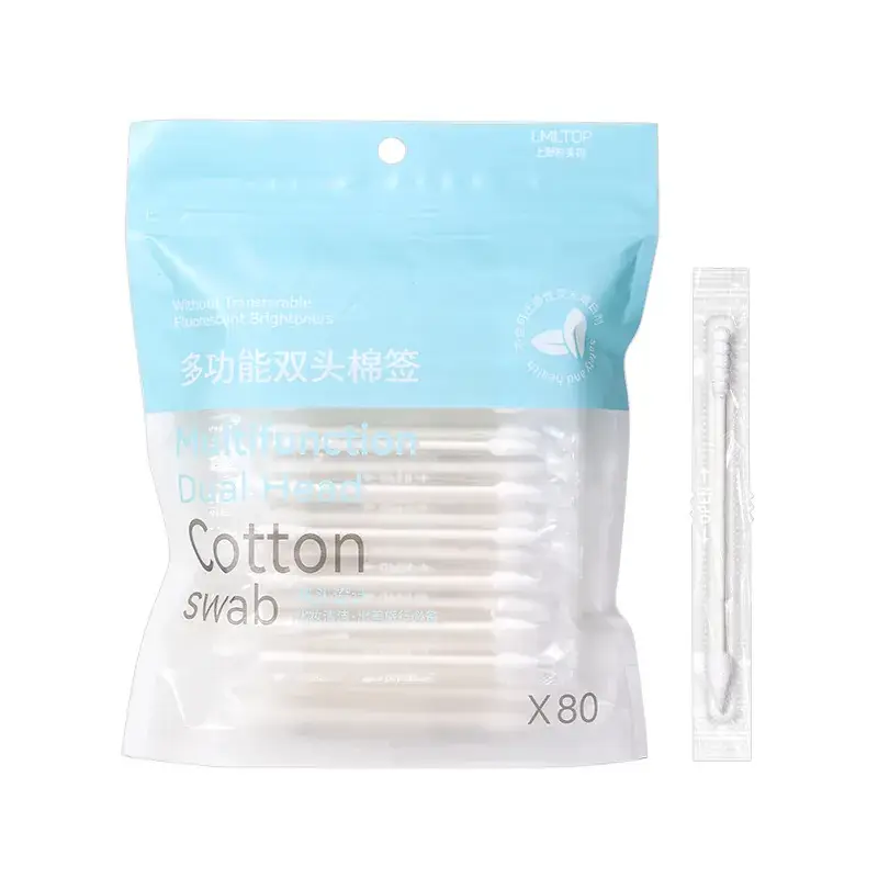 LMLTOP Cotton Swabs Pointed Spiral Head Disposable Makeup Cleaning - Image 5