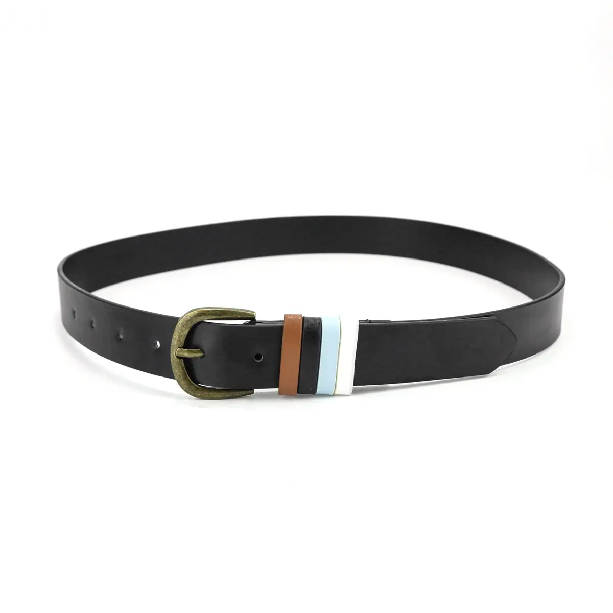 Black Gold Buckle Women's Belt for Casual Wear - Image 14
