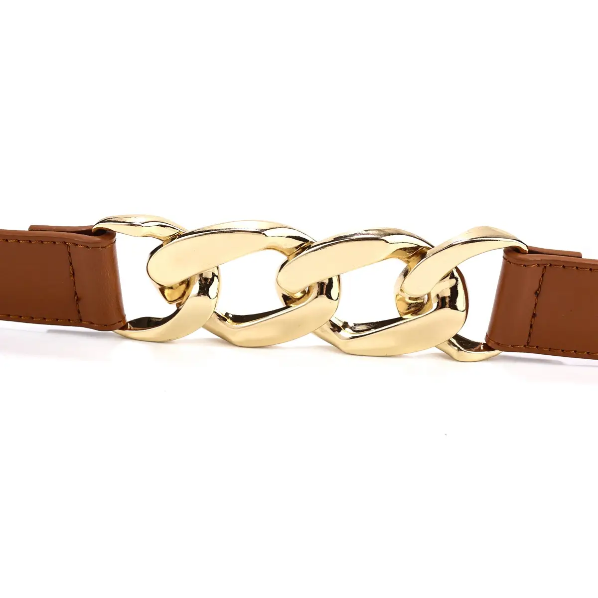 Black Gold Buckle Women's Belt for Casual Wear — feature 15