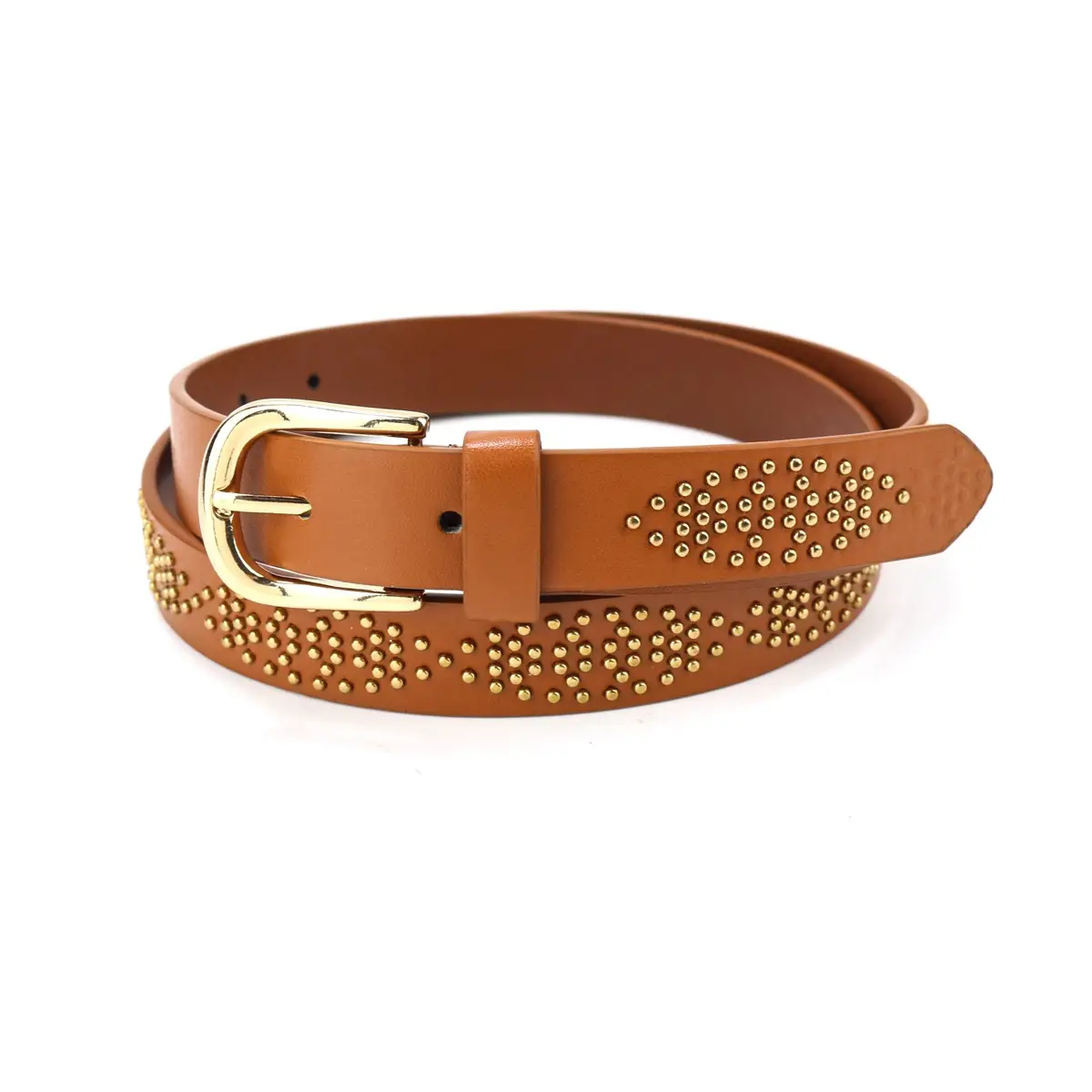 Black Gold Buckle Women's Belt for Casual Wear — feature 23