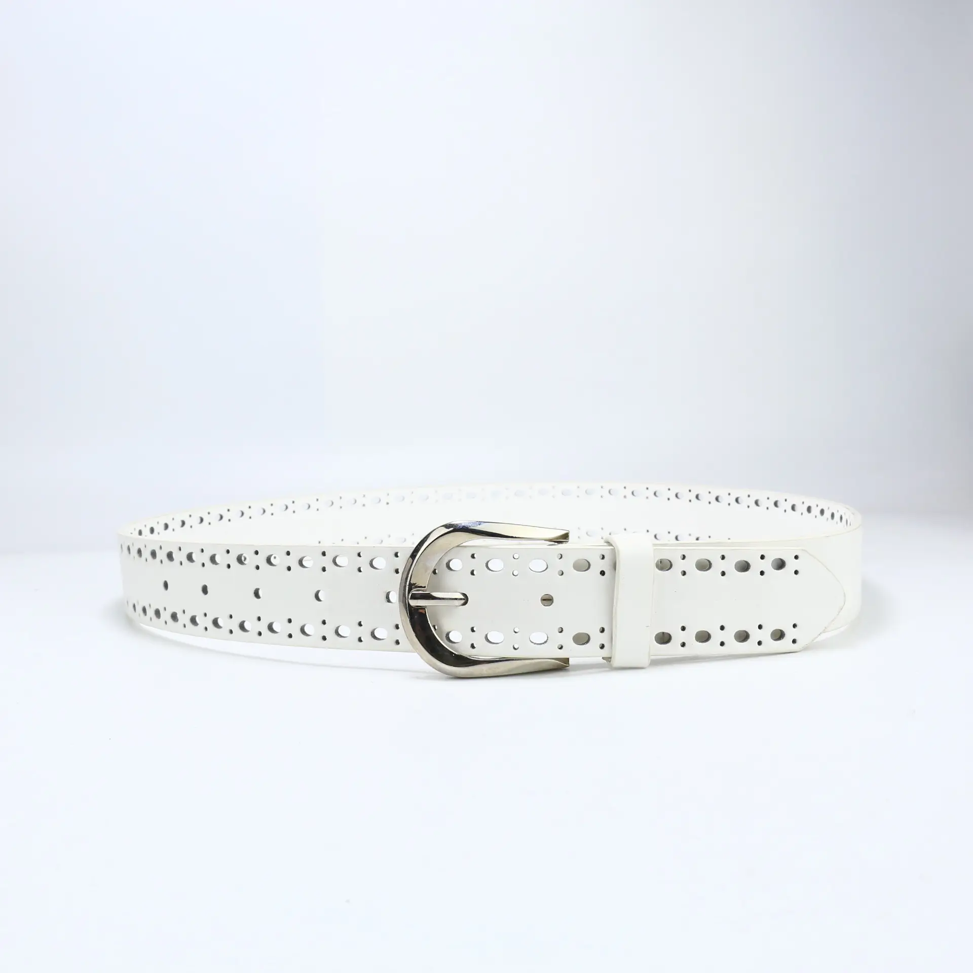 Black Gold Buckle Women's Belt for Casual Wear — feature 33