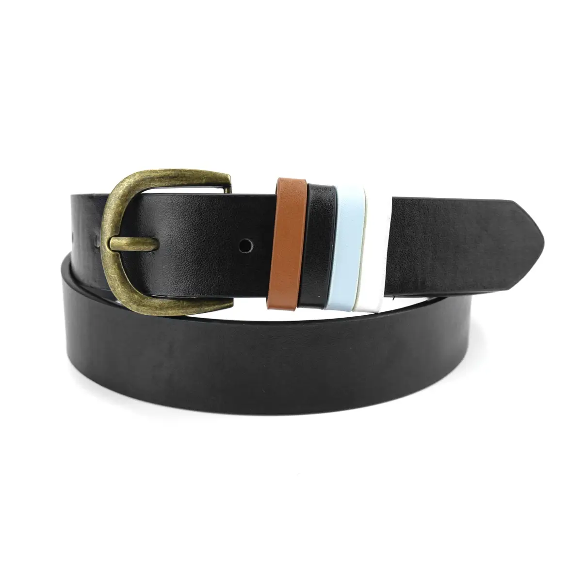 Black Gold Buckle Women's Belt for Casual Wear — feature 5