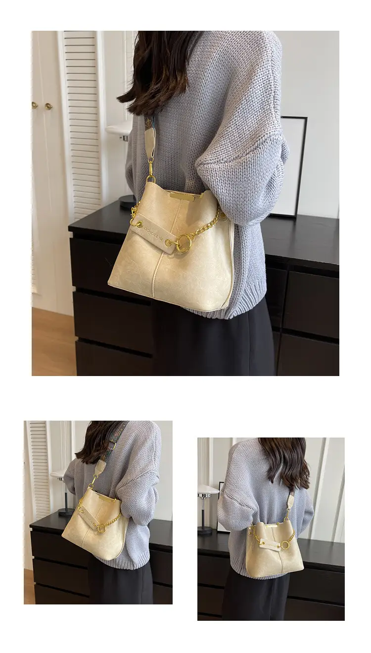 Retro Green Shoulder Bag for Women 2023 Spring — feature 10