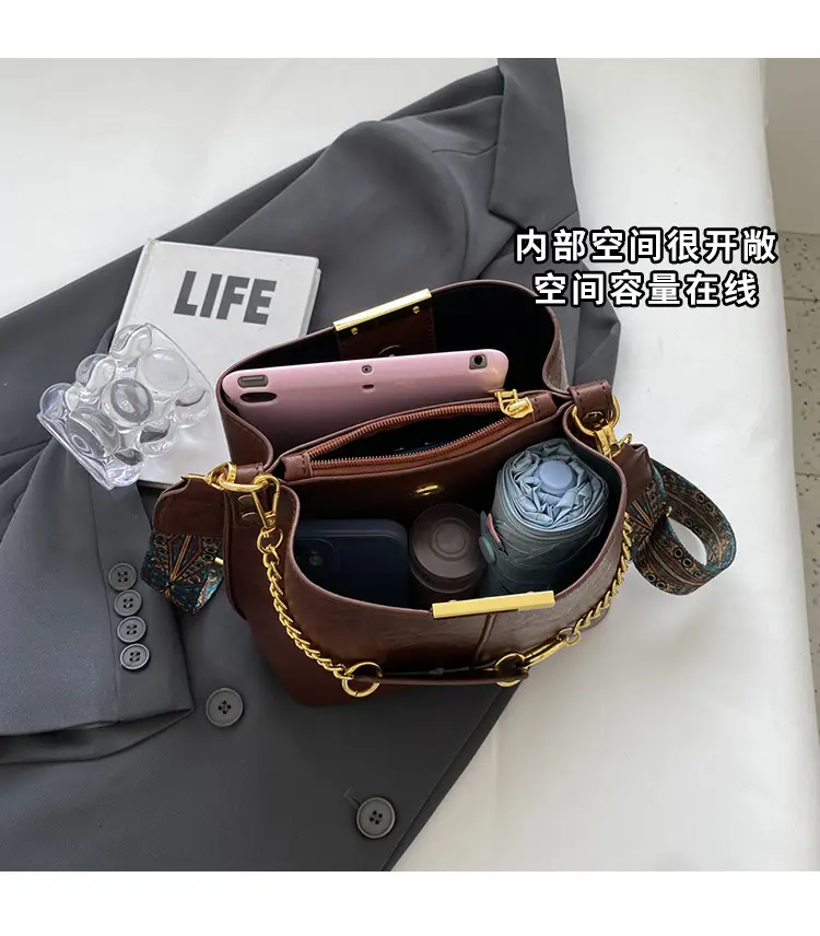Retro Green Shoulder Bag for Women 2023 Spring — feature 6