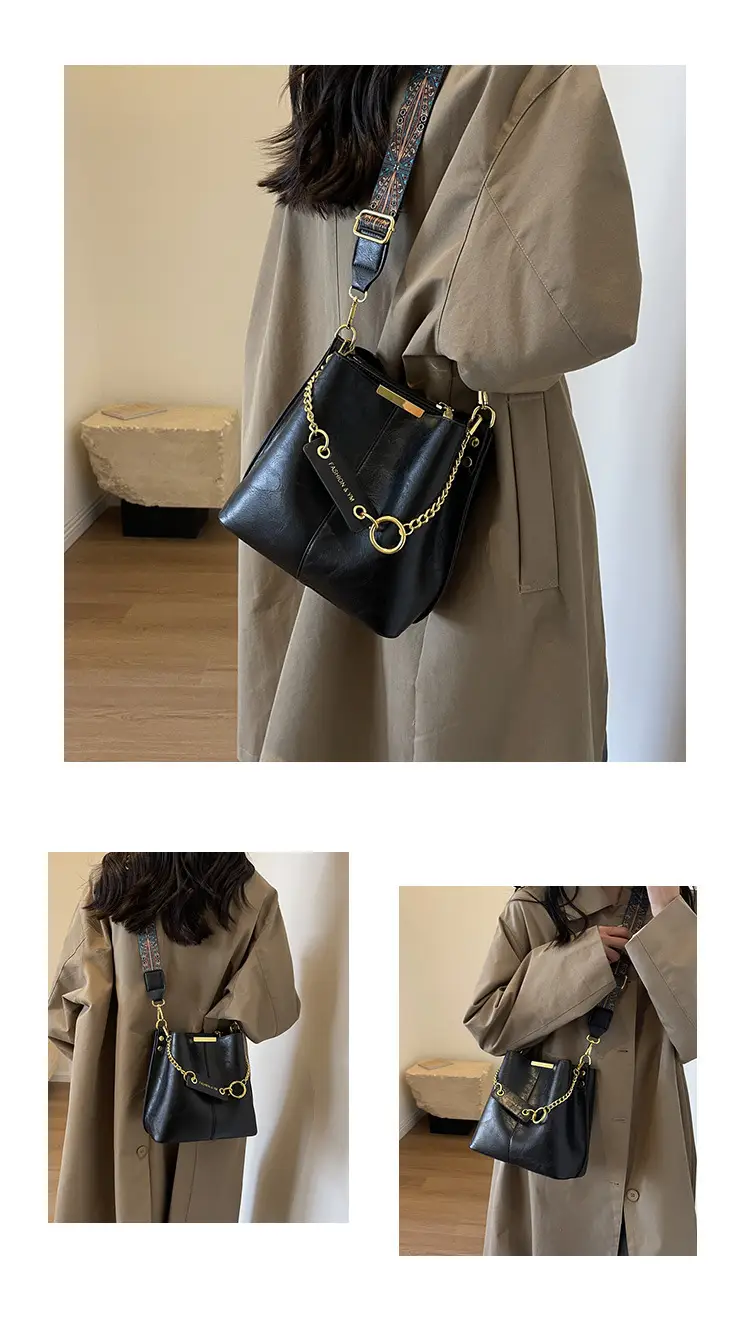 Retro Green Shoulder Bag for Women 2023 Spring — feature 9