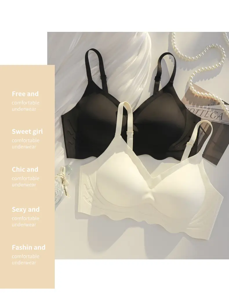 Cloud Flower Seamless Bra Cup 3D Jelly Support — feature 13