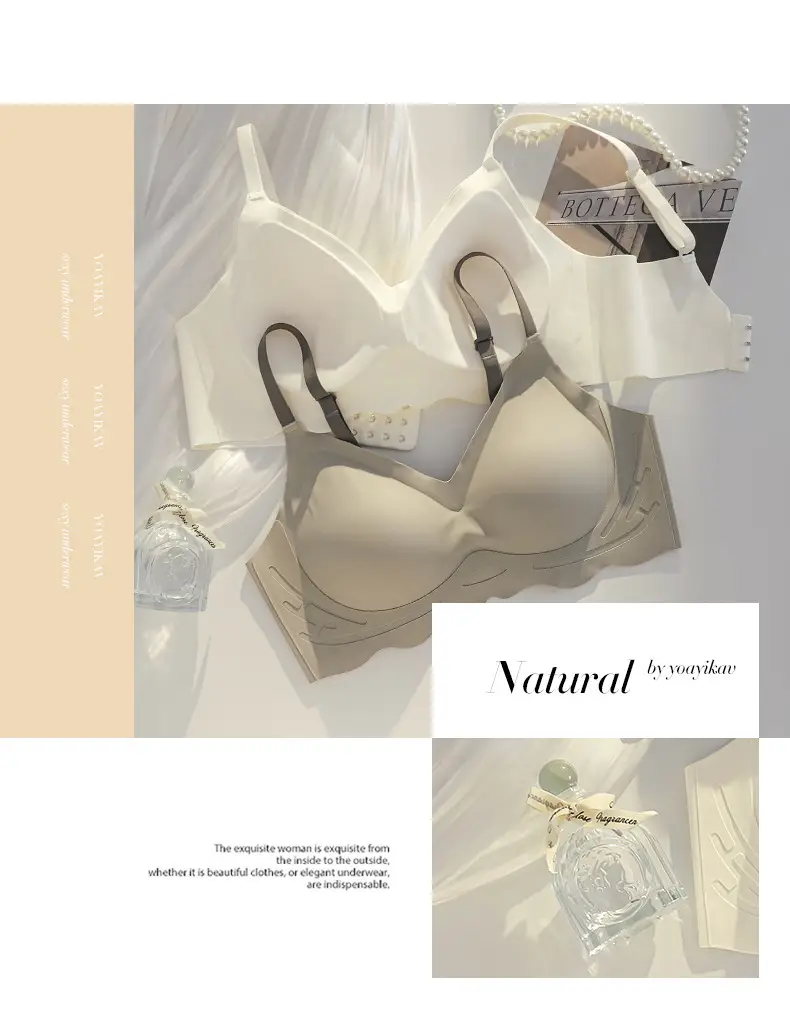 Cloud Flower Seamless Bra Cup 3D Jelly Support — feature 16