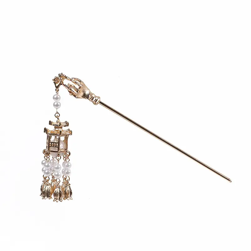 Guofeng Retro Luminous Hairpin with Red Tassels - Image 38