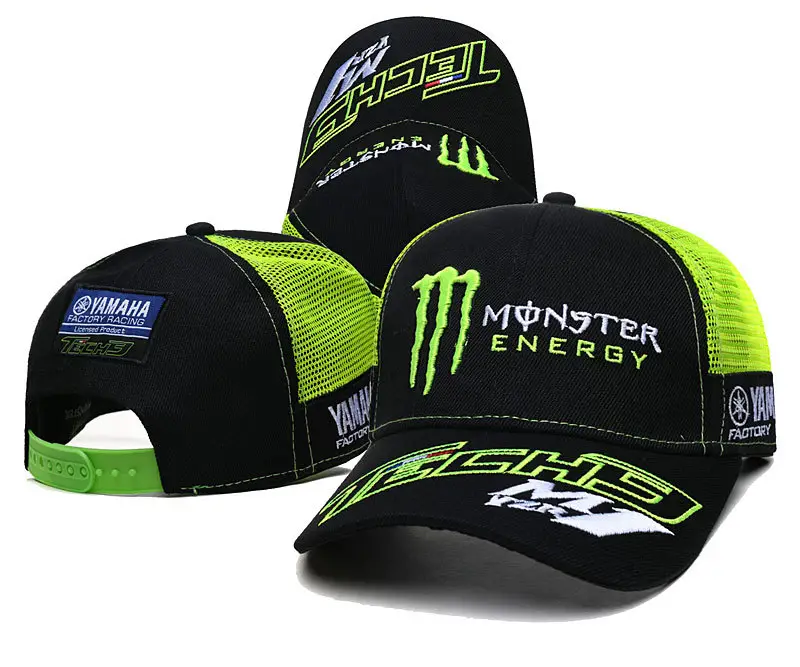 Ghost claw baseball cap magic claw hat No. 41 motorcycle racing cap F1 peaked cap No. 11 men's and Women's Flat Brim Hat hip hop