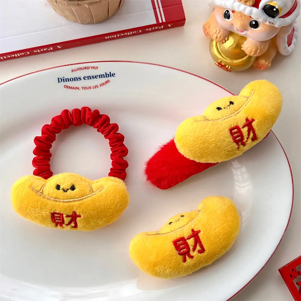 New Year Fortune Ingot Hair Ring Clip for Girls — feature 46
