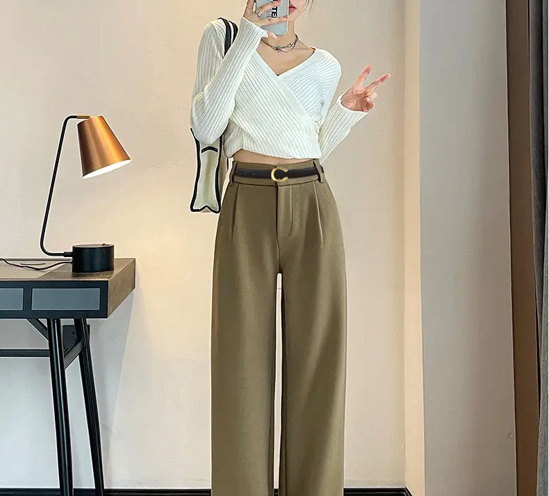 Women's Letter C Belt Black Brown Fashion Decorative — feature 6