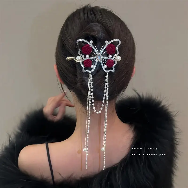 2024 Celebrity Gold Braided Hair Clip Buckle - Image 17