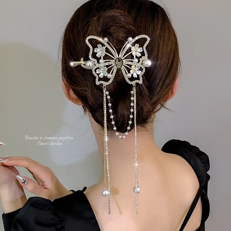 2024 Celebrity Gold Braided Hair Clip Buckle - Image 18