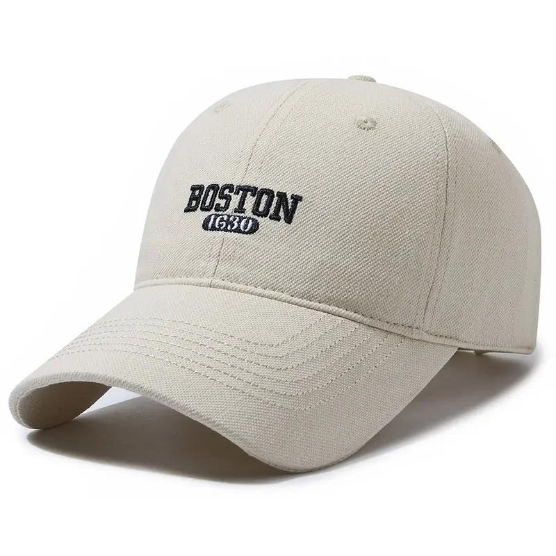 Boston Embroidered Women's Red Baseball Cap - Image 8