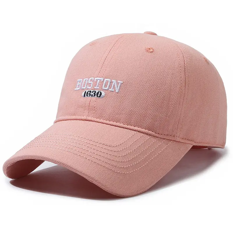 Boston Embroidered Women's Red Baseball Cap - Image 10