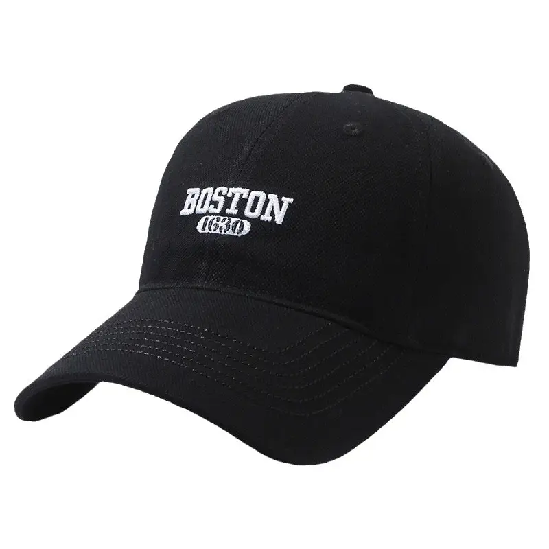 Boston Embroidered Women's Red Baseball Cap - Image 11