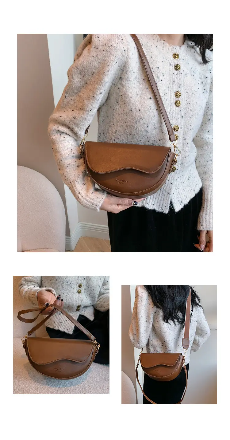 Black Textured Crossbody Bag for Women Winter Casual — feature 16