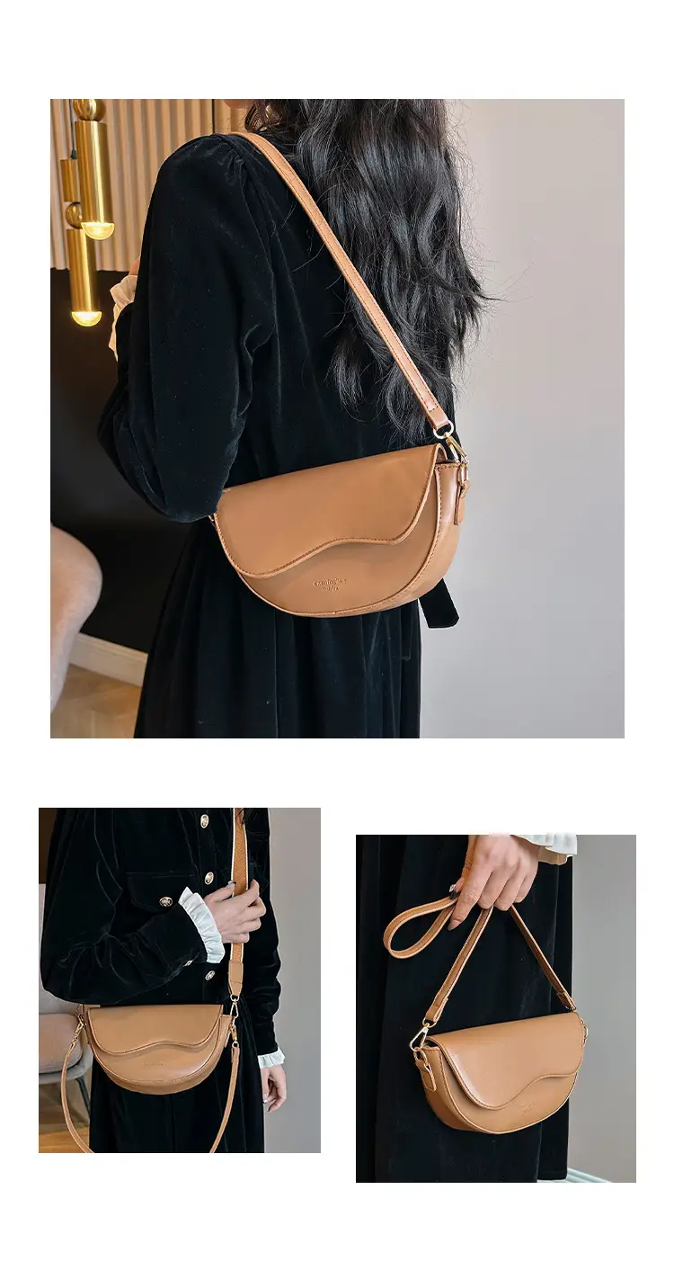 Black Textured Crossbody Bag for Women Winter Casual — feature 17