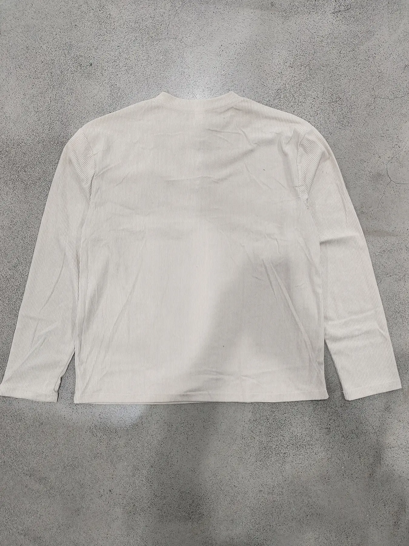Men's Maroon Corduroy Long Sleeve T-Shirt — feature 23