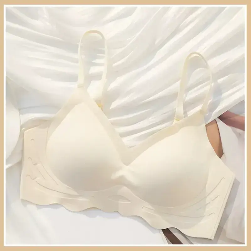 Women's Seamless Push Up Bra Tan Small - Image 4