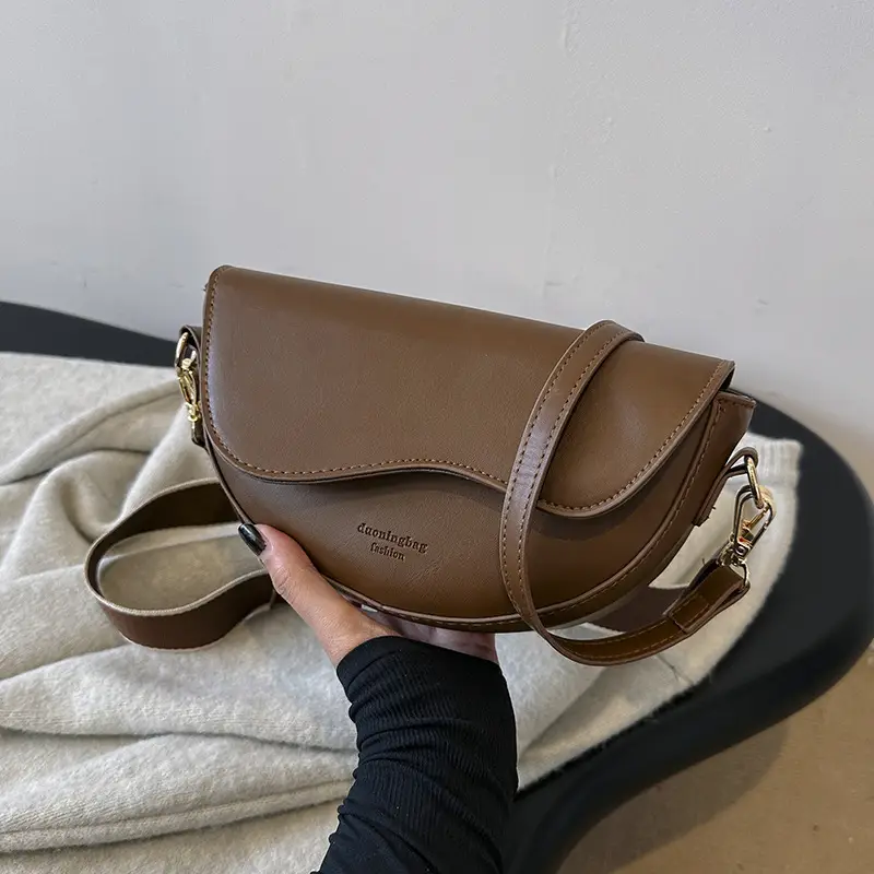 Women Textured Shoulder Messenger Bag Tan 2023 - Image 5