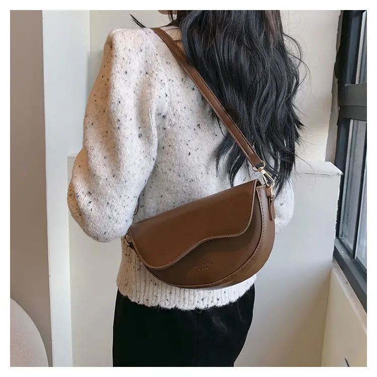 Women Textured Shoulder Messenger Bag Tan 2023 — feature 11