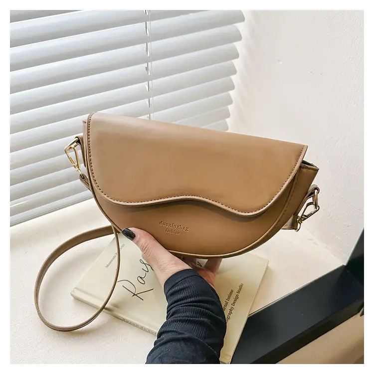 Women Textured Shoulder Messenger Bag Tan 2023 — feature 23