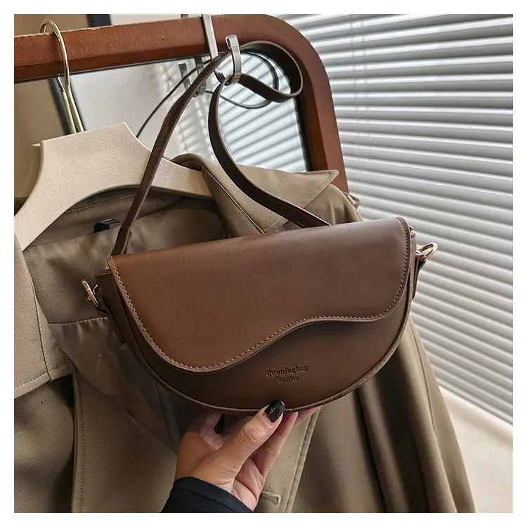 Women Textured Shoulder Messenger Bag Tan 2023 — feature 24