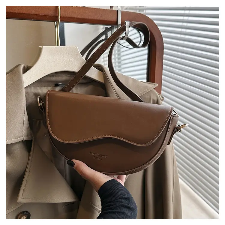 Women Textured Shoulder Messenger Bag Tan 2023 — feature 25