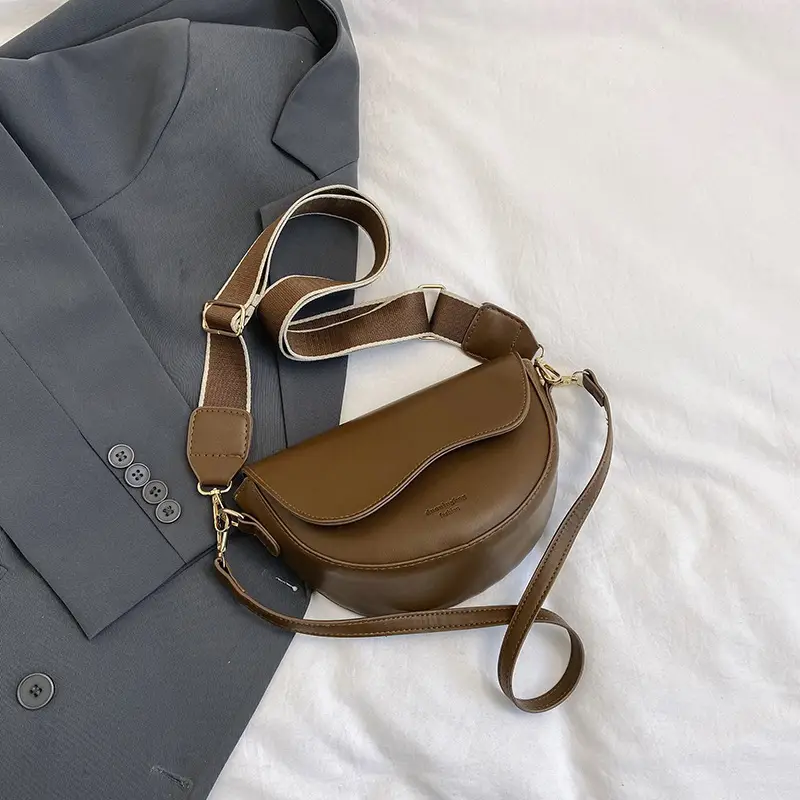 Women Textured Shoulder Messenger Bag Tan 2023 - Image 2