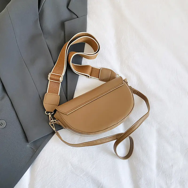 Women Textured Shoulder Messenger Bag Tan 2023 - Image 3