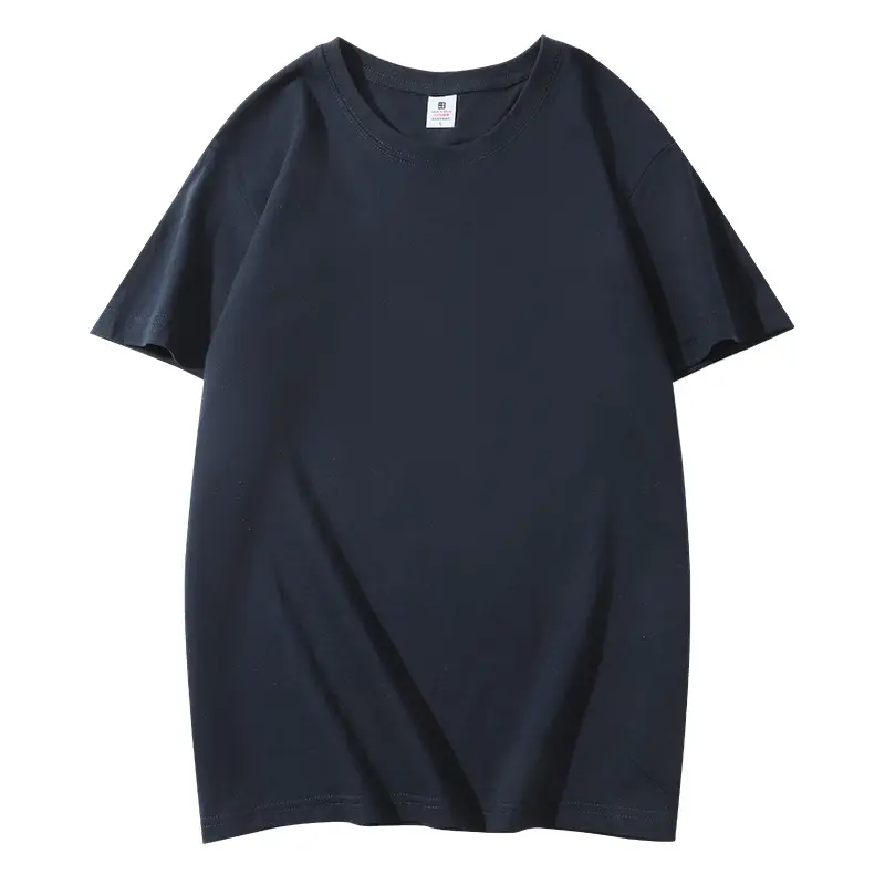 Men Cotton T-Shirt Black Loose Half Sleeve Summer - Image 17