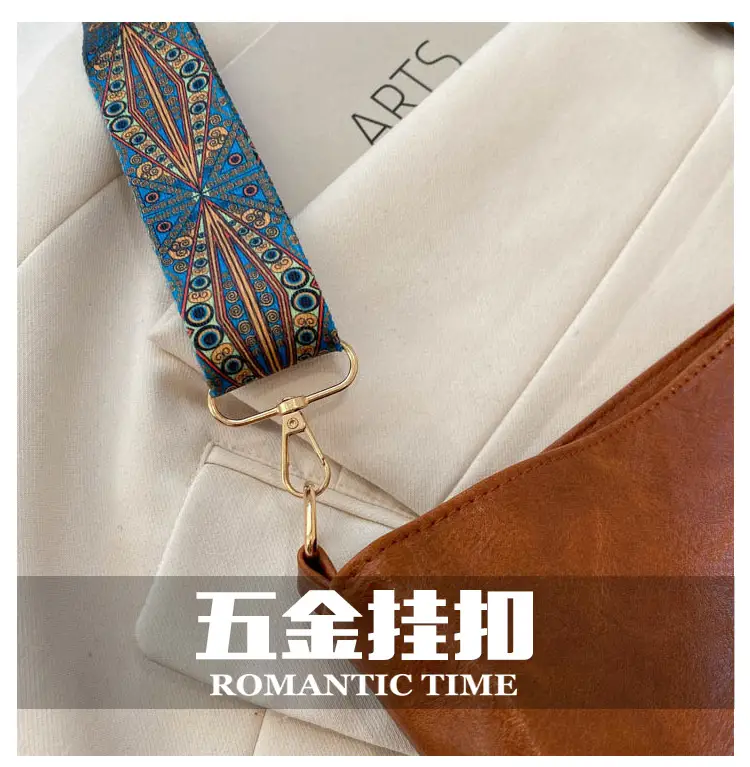 Retro Brown Leather Shoulder Bag for Women 2024 Winter — feature 5