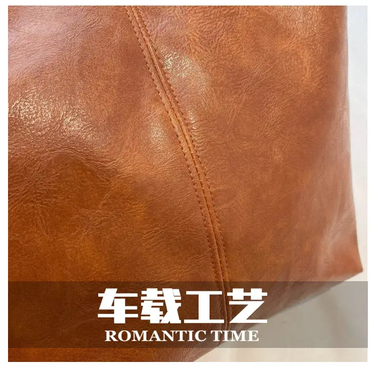 Retro Brown Leather Shoulder Bag for Women 2024 Winter — feature 7