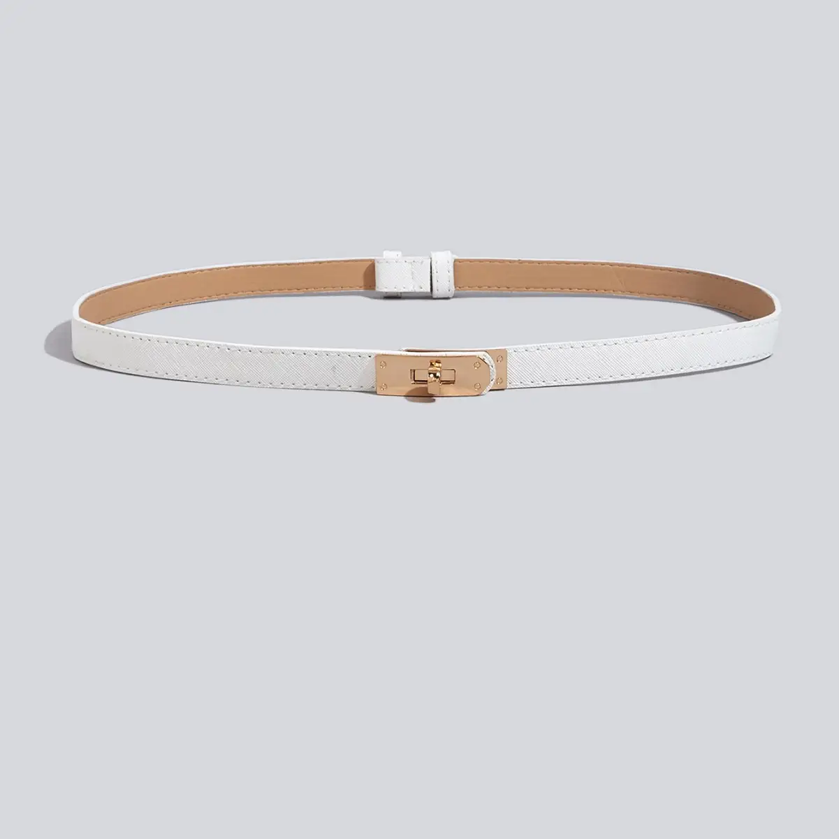 Narrow Waist Lock Belt for Men Women Adjustable - Image 2