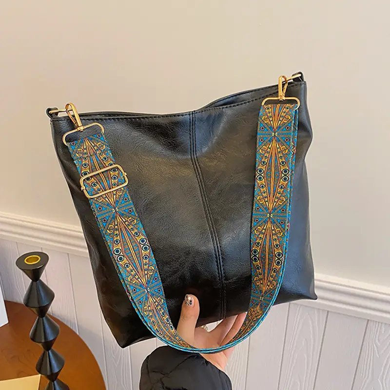 Women Vintage Green Leather Shoulder Crossbody Bag 2023 - Image 5