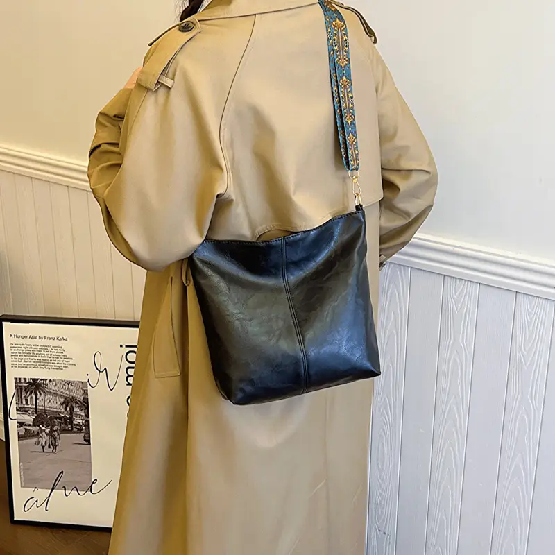 Women Vintage Green Leather Shoulder Crossbody Bag 2023 - Image 6