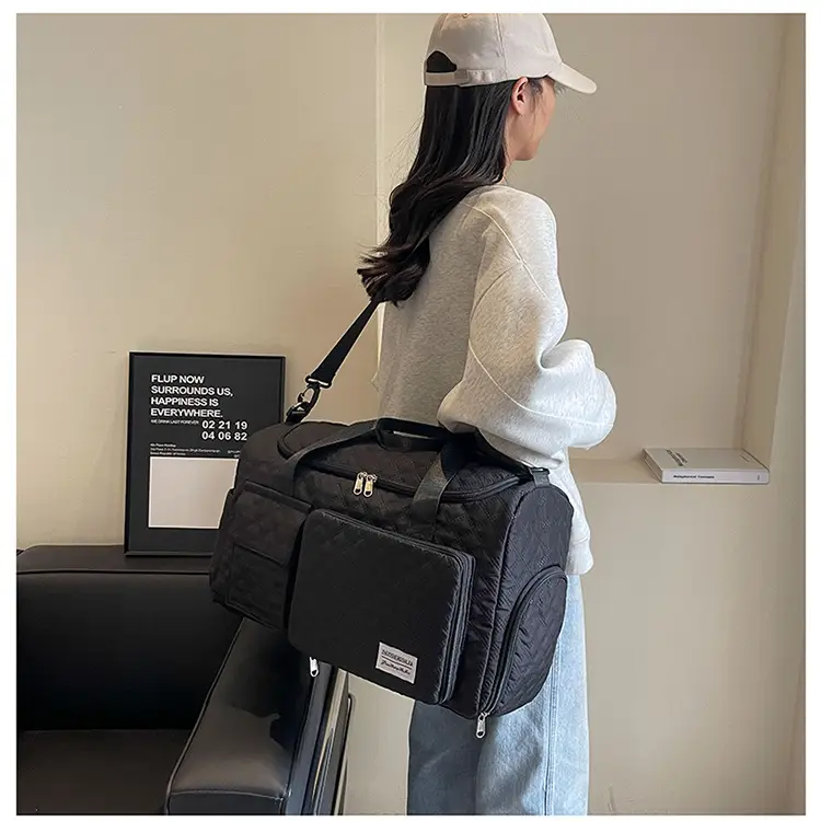 Cross-border Travel Bag White Pink Large Capacity Lightweight — feature 18