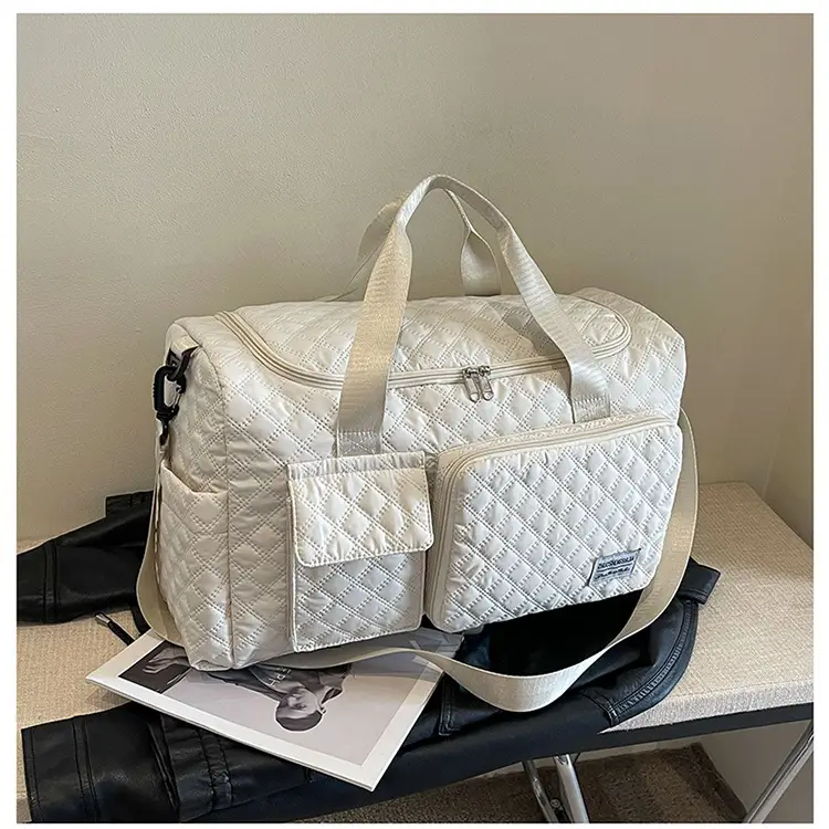 Cross-border Travel Bag White Pink Large Capacity Lightweight — feature 25
