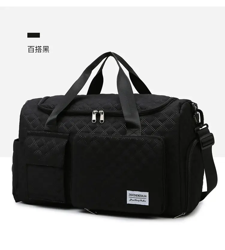 Cross-border Travel Bag White Pink Large Capacity Lightweight — feature 39