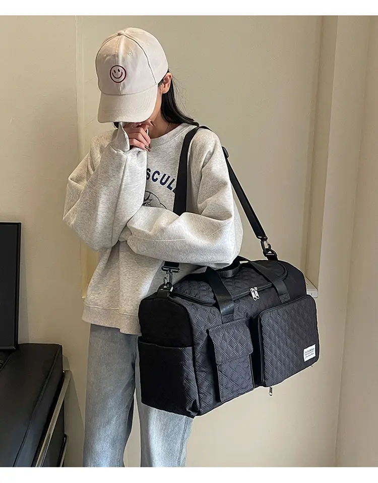 Cross-border Travel Bag White Pink Large Capacity Lightweight — feature 4