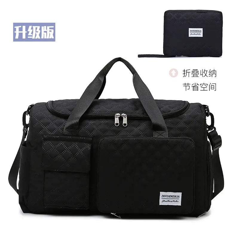 Cross-border Travel Bag White Pink Large Capacity Lightweight - Image 2
