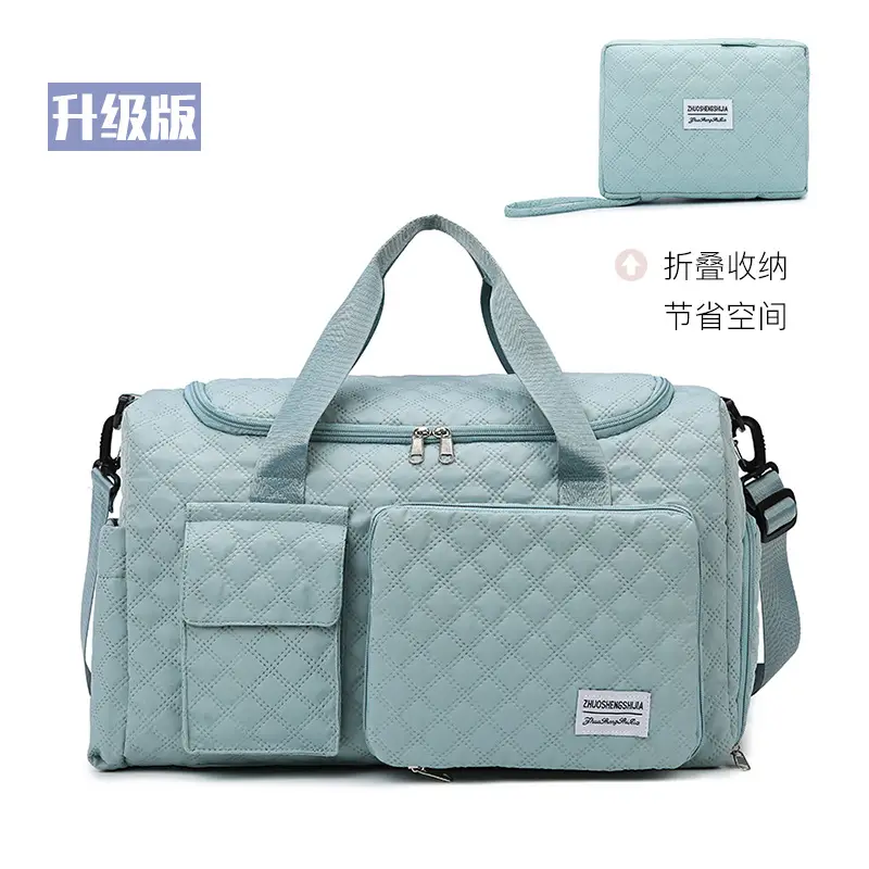 Cross-border Travel Bag White Pink Large Capacity Lightweight - Image 3