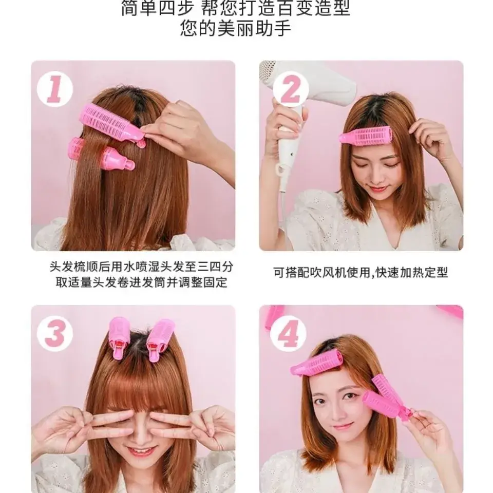 Air Bangs Curling Hair Clip with 8-Character Roll - Image 4