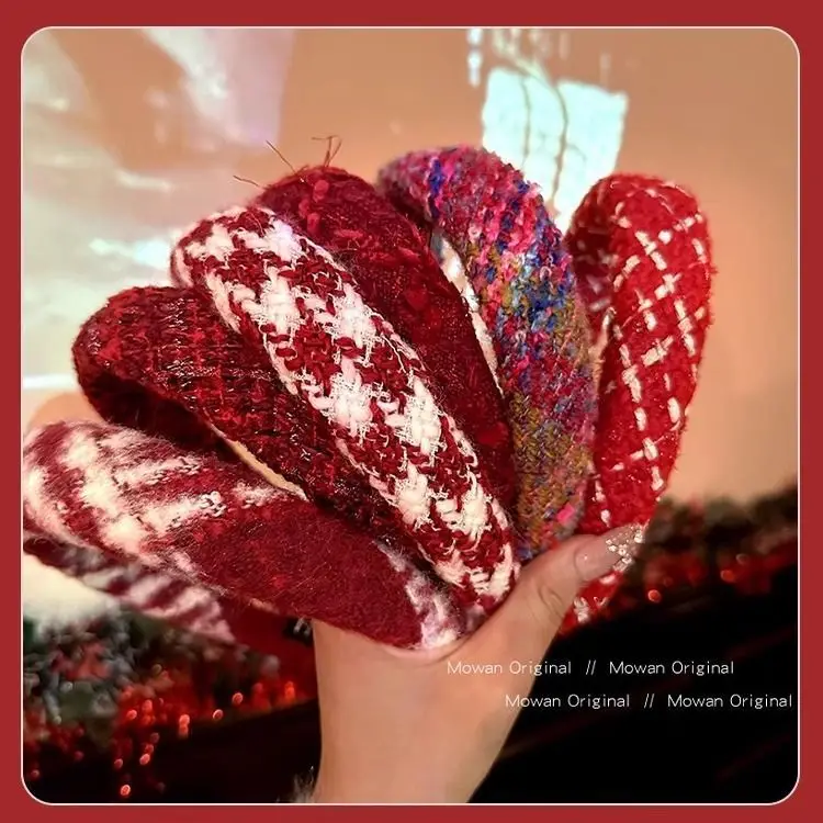 Red High-Skull New Year Hairband for Women — feature 11
