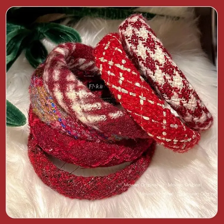 Red High-Skull New Year Hairband for Women — feature 14