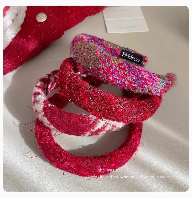 Red High-Skull New Year Hairband for Women — feature 6