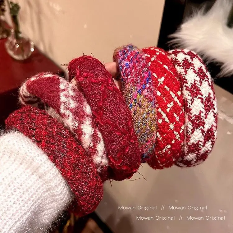 Red High-Skull New Year Hairband for Women — feature 8